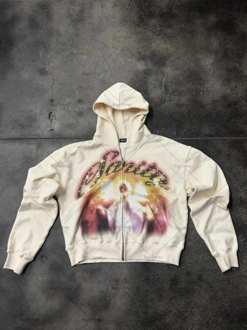 VORLIX Oversized Zip Hoodie