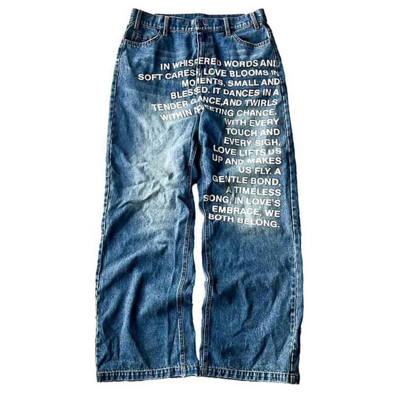 VORLIX ? Retro Street Washed Jeans