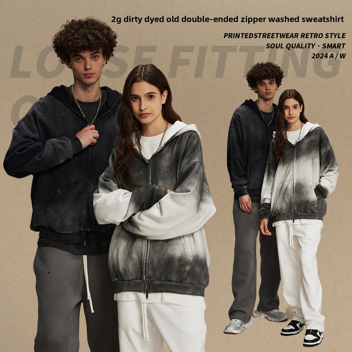 VORLIX “Vintage Fade” Hooded Sweatshirt