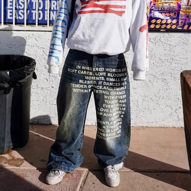 VORLIX ? Retro Street Washed Jeans
