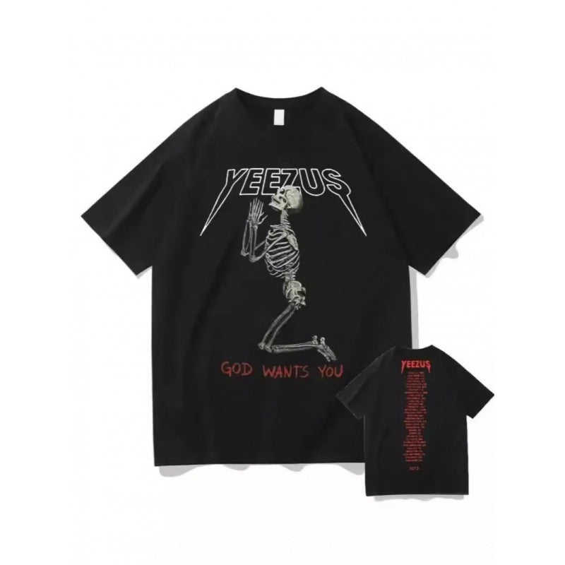 VORLIX Shadow Skull Oversized Tee