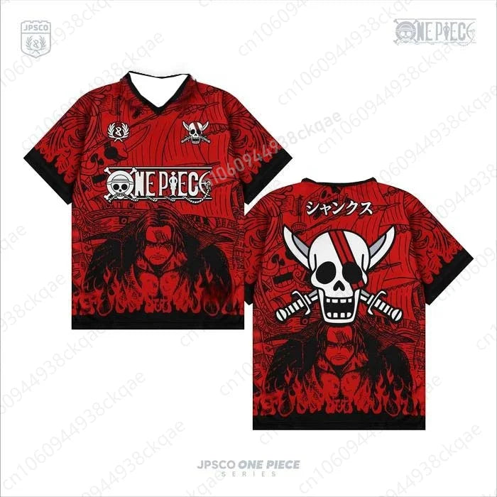 2026 One Piece Luffy Anime T-Shirt Vintage Baseball Jersey Style Men Women 3D Full Print Y2k Streetwear Harajuku Graphic Tee
