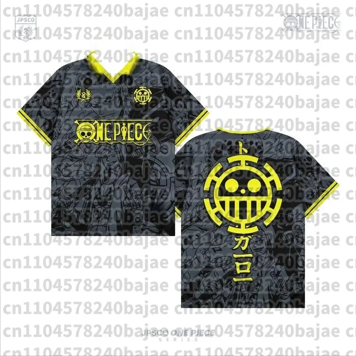 2026 One Piece Luffy Anime T-Shirt Vintage Baseball Jersey Style Men Women 3D Full Print Y2k Streetwear Harajuku Graphic Tee