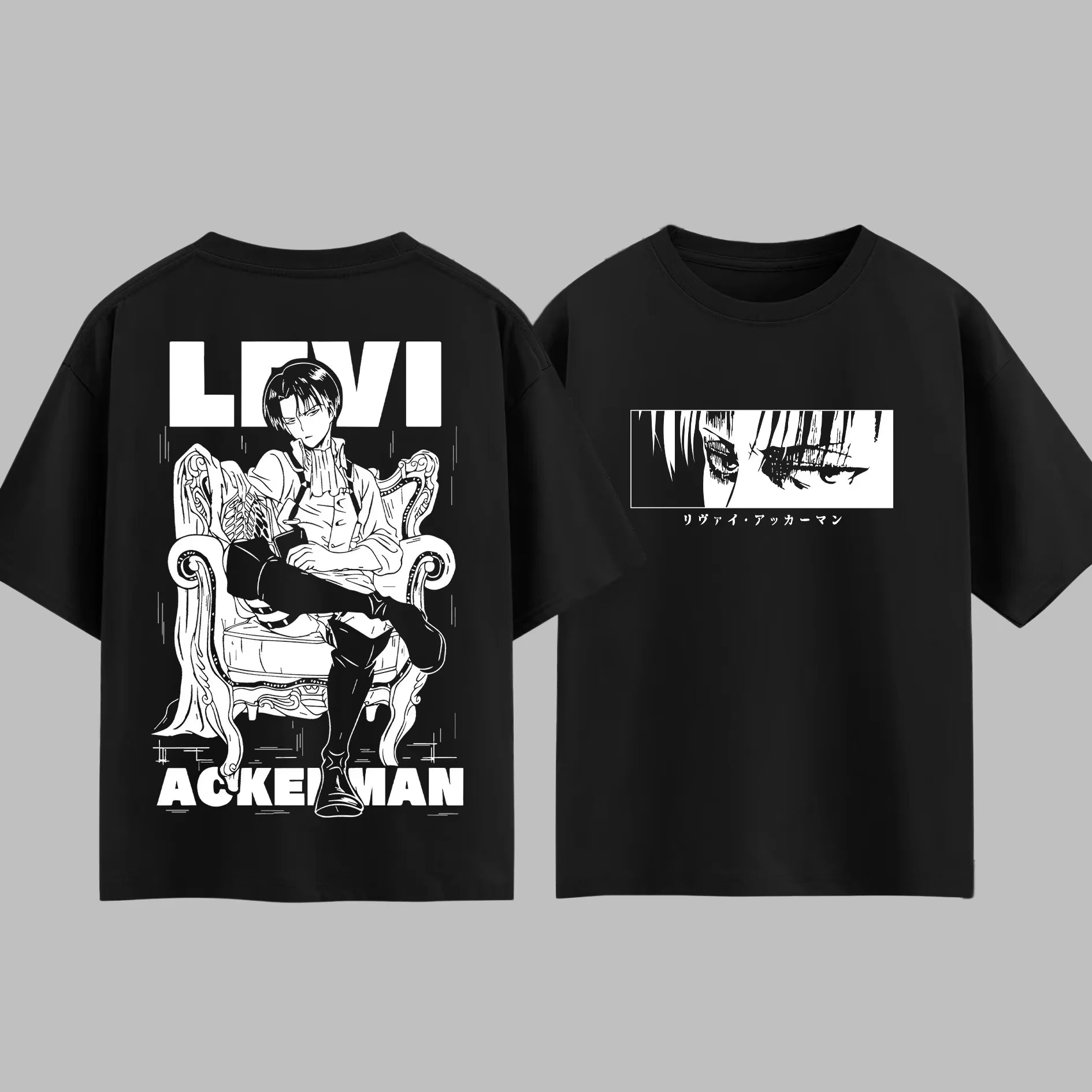VORLIX Anime T-Shirt - Attack on Titan Levi Ackerman Men & Women Cotton Summer Top