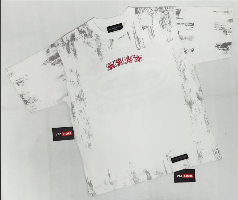 Vorlix Y2K Cyberpunk Stencil Print T-Shirt