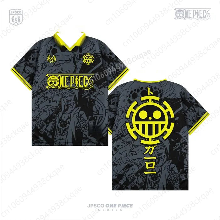 2026 One Piece Luffy Anime T-Shirt Vintage Baseball Jersey Style Men Women 3D Full Print Y2k Streetwear Harajuku Graphic Tee