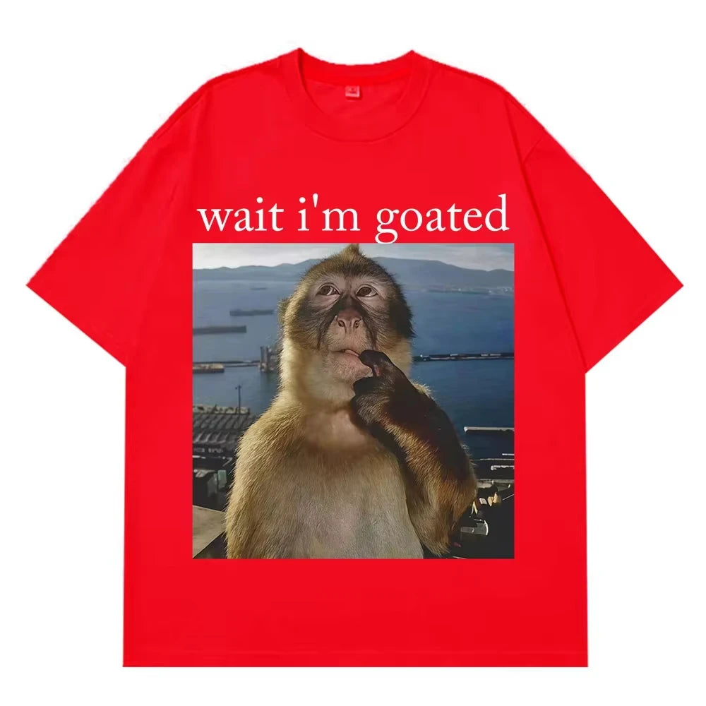 VORLIX Thinking Monkey T-shirt Casual