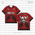 2026 One Piece Luffy Anime T-Shirt Vintage Baseball Jersey Style Men Women 3D Full Print Y2k Streetwear Harajuku Graphic Tee