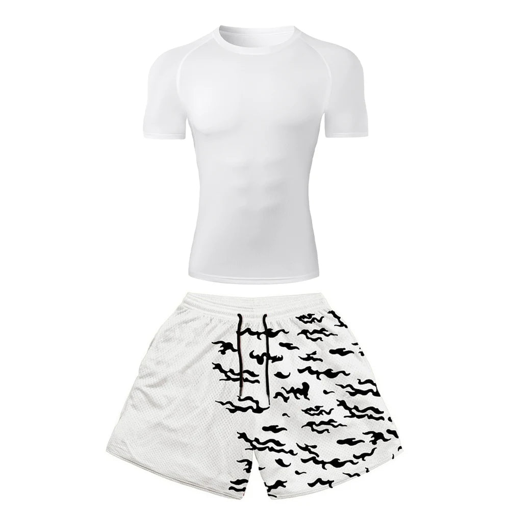 Vorlix 2PCS Anime Fitness Compression Set