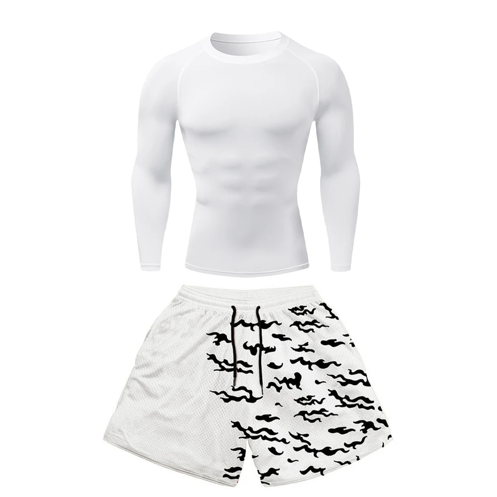 Vorlix 2PCS Anime Fitness Compression Set
