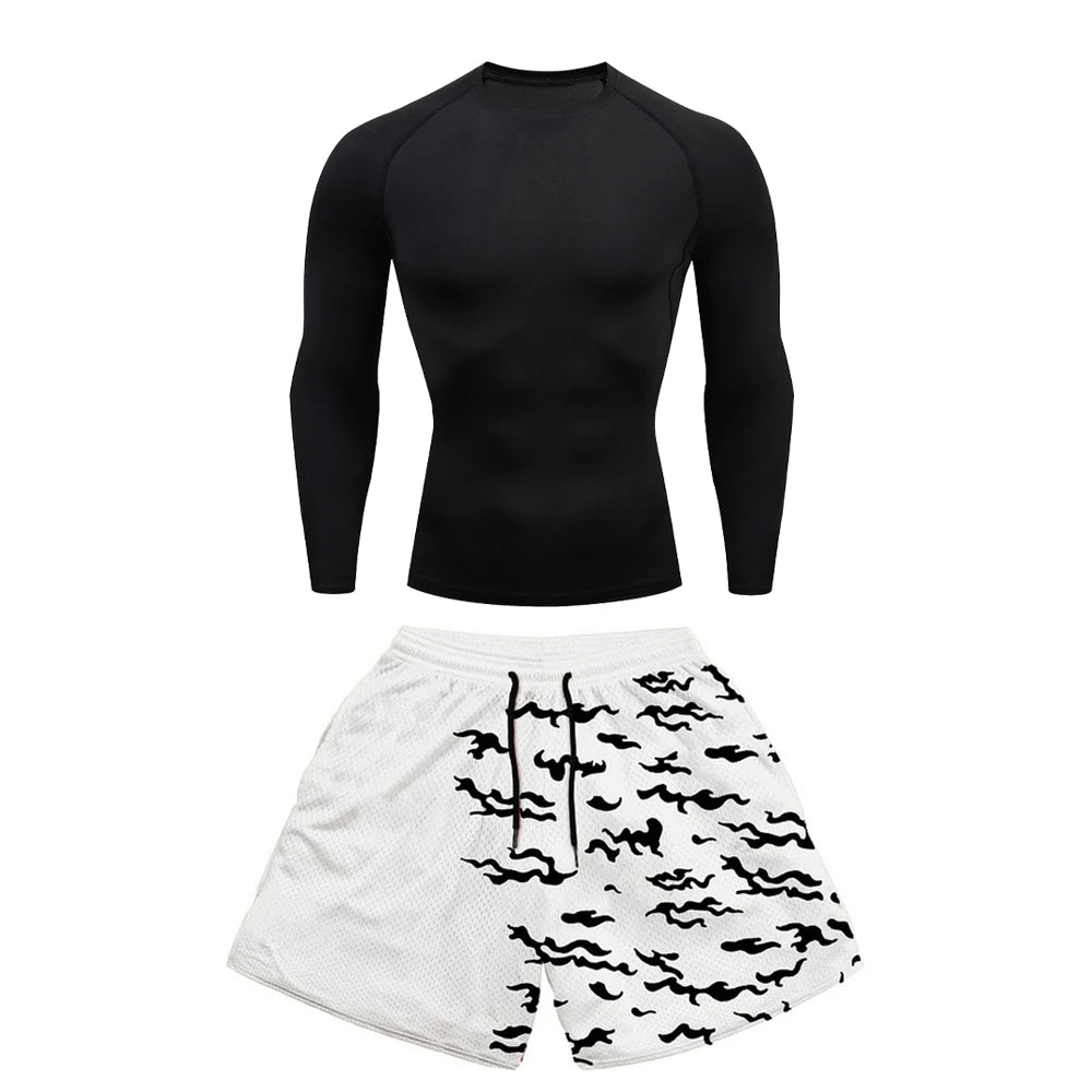 Vorlix 2PCS Anime Fitness Compression Set