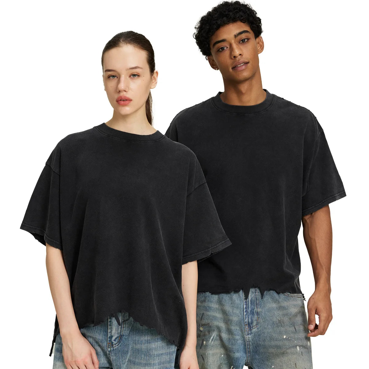 VORLIX High Quality Cotton Vintage Boxy T Shirt For Men