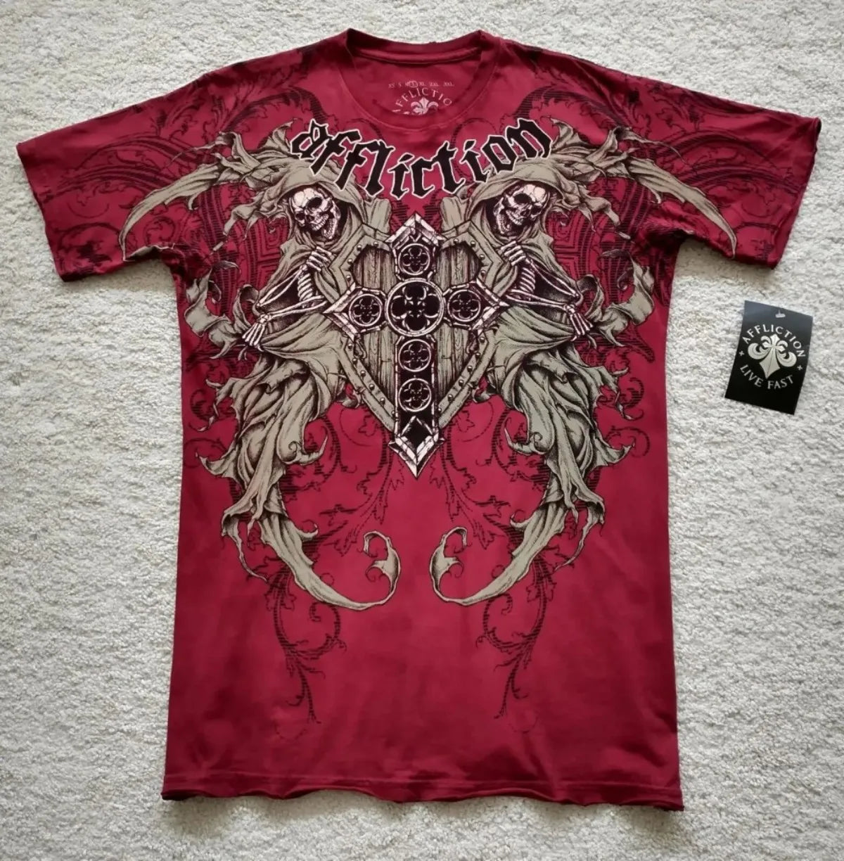 Summer American Men's Gothic Angel Wing Letter Printed Comfortable and Breathable Round Neck T-shirt Outdoor Street Top