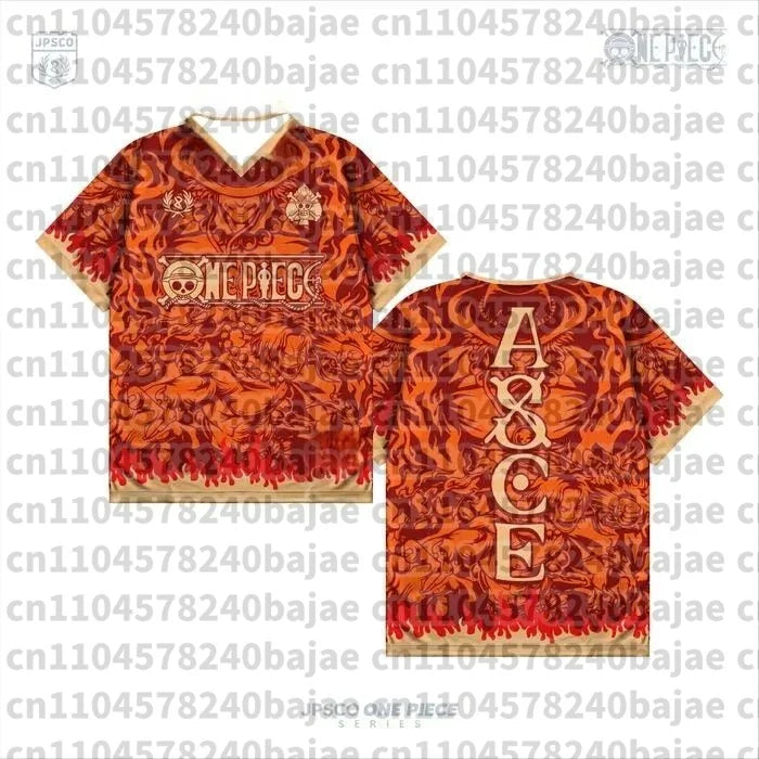 2026 One Piece Luffy Anime T-Shirt Vintage Baseball Jersey Style Men Women 3D Full Print Y2k Streetwear Harajuku Graphic Tee
