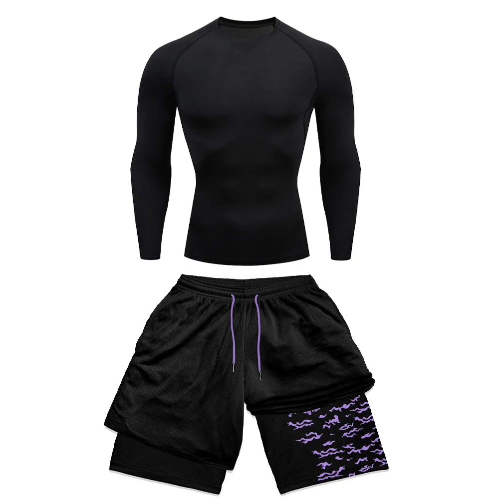 Vorlix 2PCS Anime Fitness Compression Set
