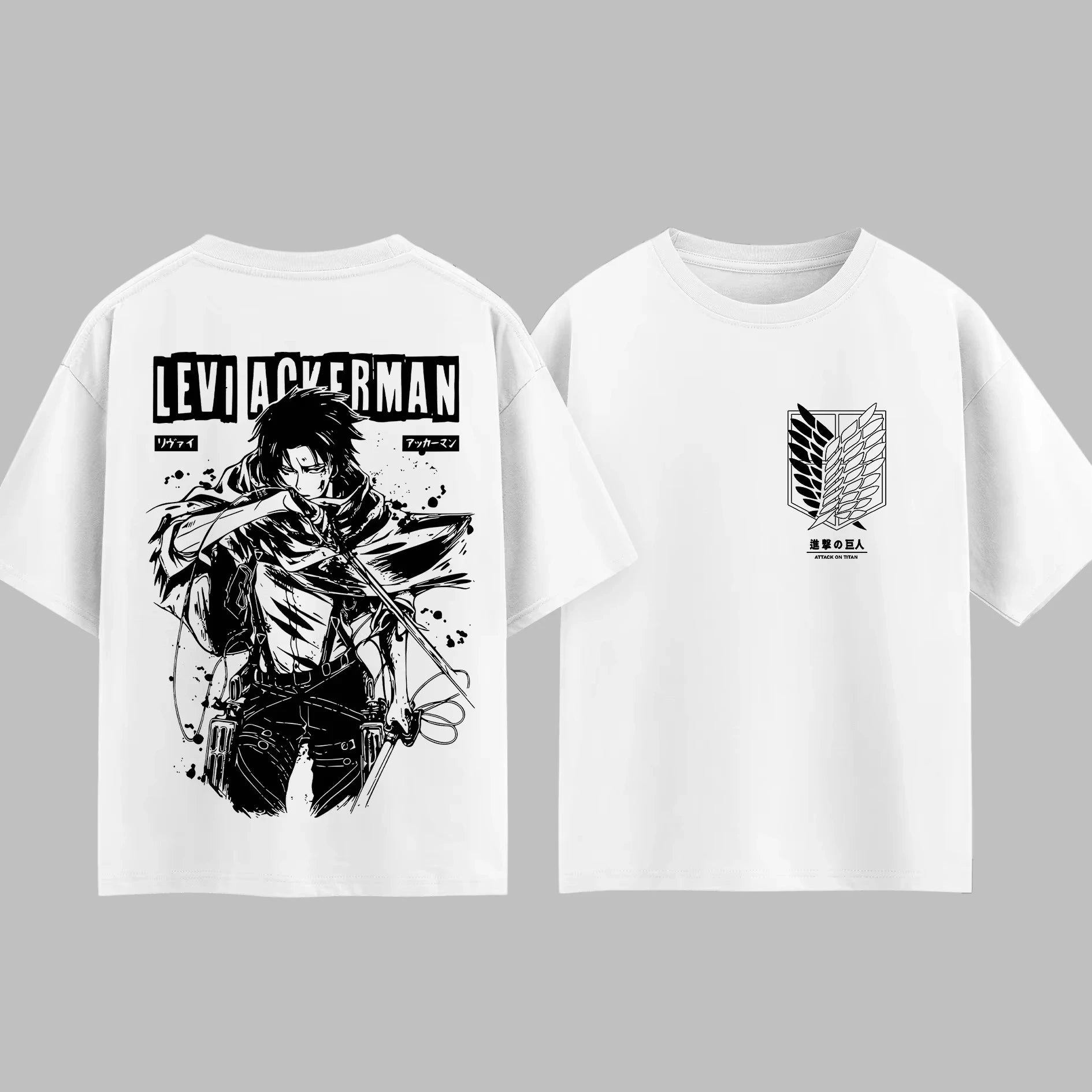 VORLIX Anime T-Shirt - Attack on Titan Levi Ackerman Men & Women Cotton Summer Top