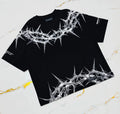 Vorlix Y2K Cyberpunk Stencil Print T-Shirt
