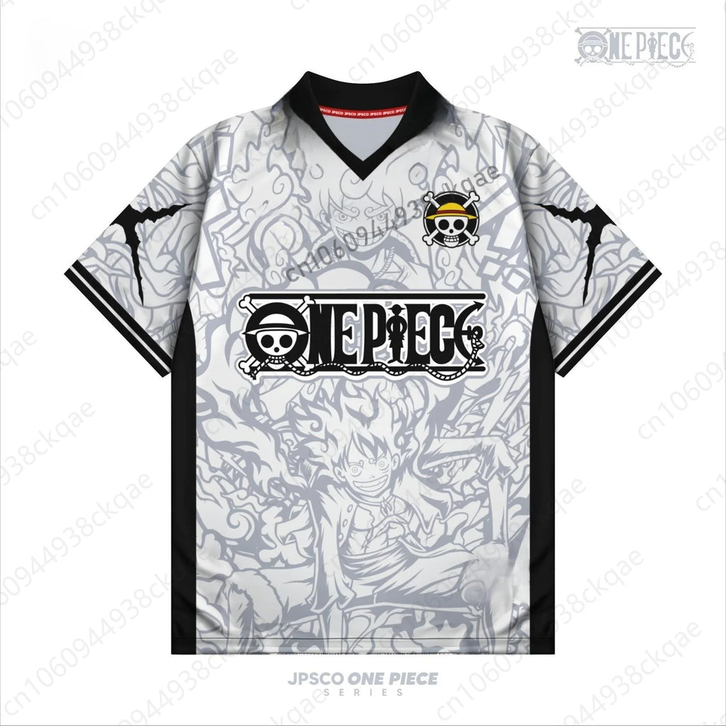 2026 One Piece Luffy Anime T-Shirt Vintage Baseball Jersey Style Men Women 3D Full Print Y2k Streetwear Harajuku Graphic Tee