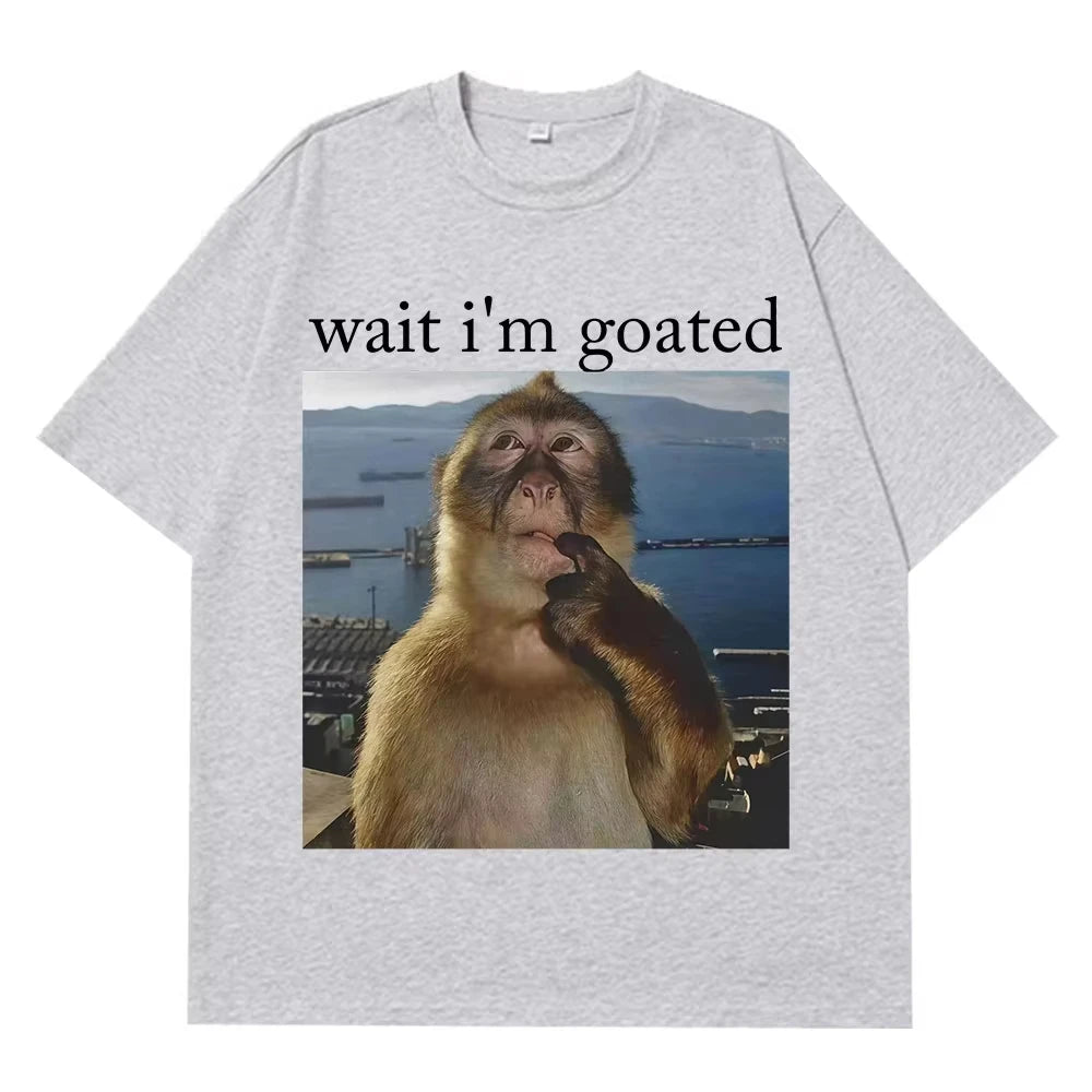 VORLIX Thinking Monkey T-shirt Casual