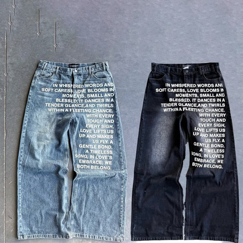 VORLIX ? Retro Street Washed Jeans