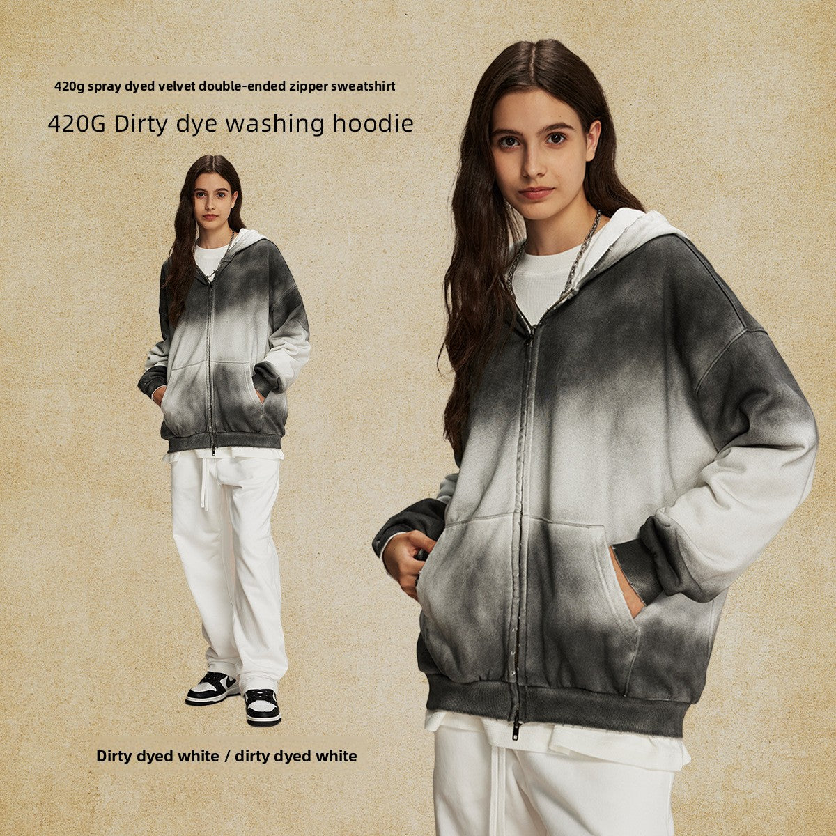 VORLIX “Vintage Fade” Hooded Sweatshirt